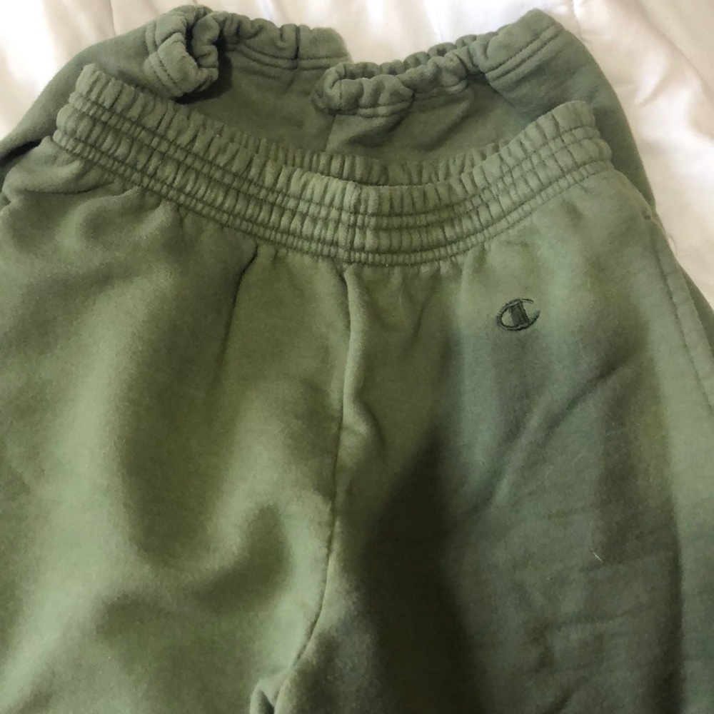 Champion army green sweats